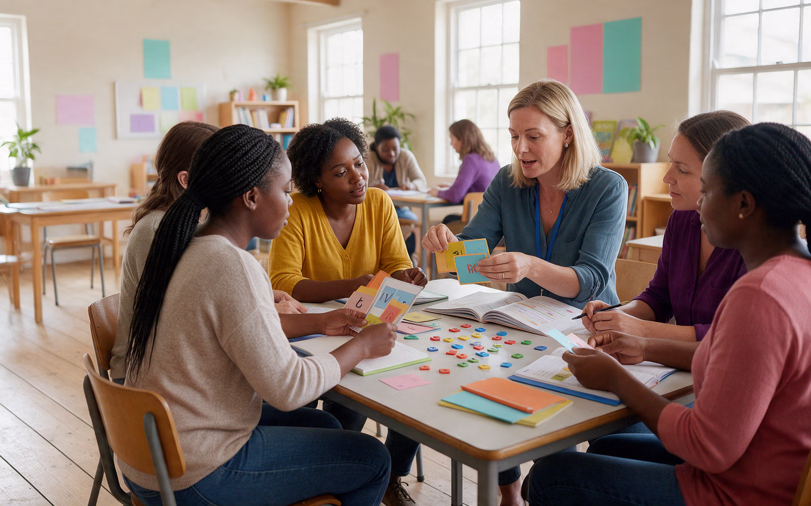 South African teachers participating in practical dyslexia and literacy training